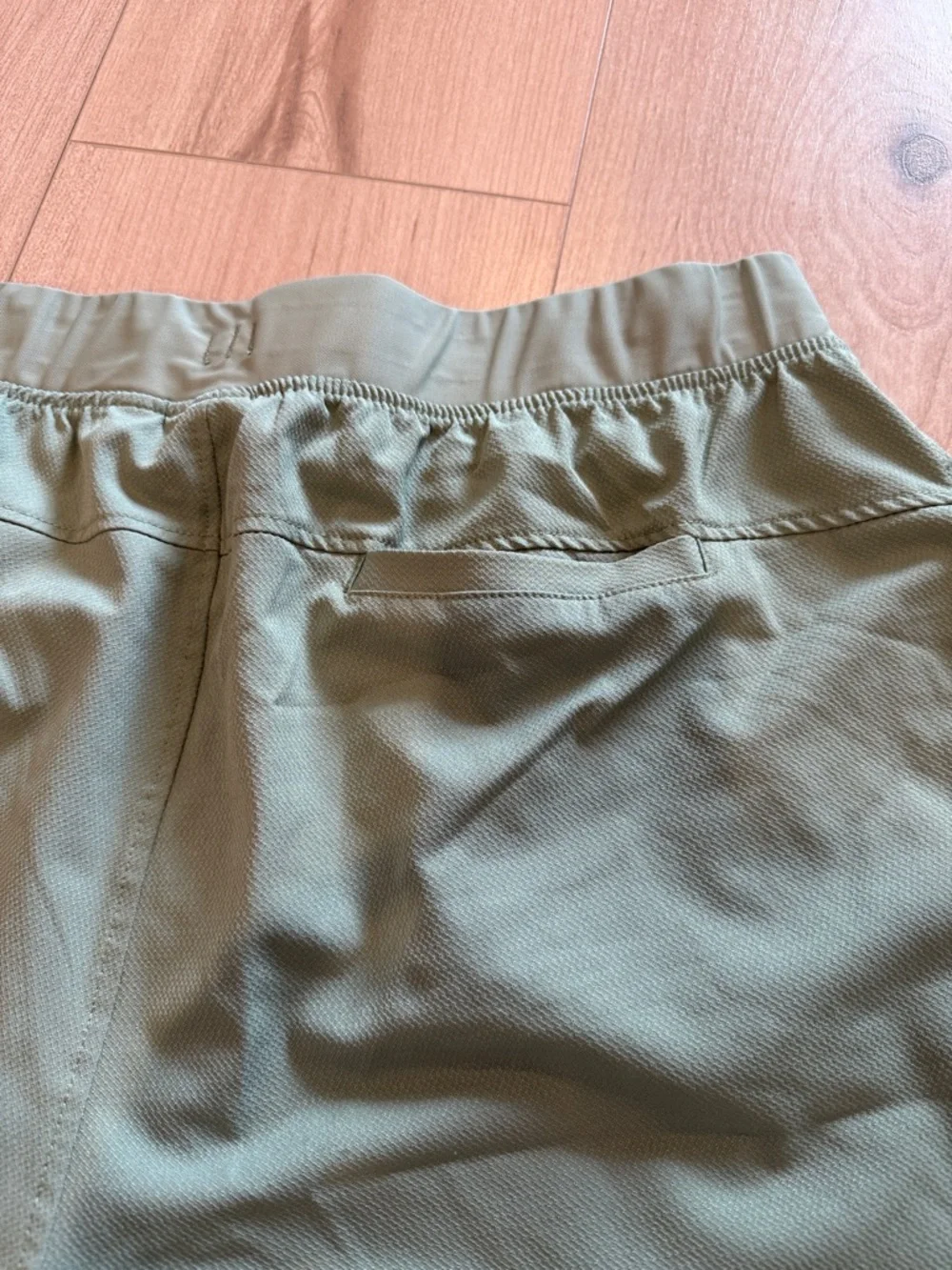 Men's Athletic Shorts - Sage Green - Picture 3 of 4